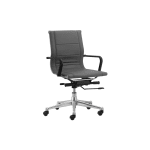 Florence Mid Back Task Chair, Gray with Soft Arms